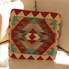   Ručne tkaný obliečka na vankúš Kilim 45x45 afganský dekoračný vankúš
