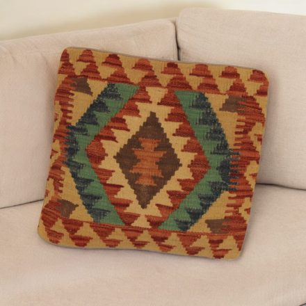 Ručne tkaný obliečka na vankúš Kilim 45x45 afganský dekoračný vankúš