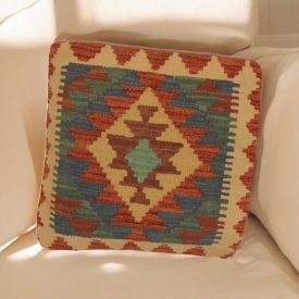   Ručne tkaná obliečka na vankúš 45x45 Kilimový dekoračný vankúš