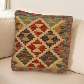   Ručne tkaná obliečka na vankúš 45x45 Kilimový dekoračný vankúš