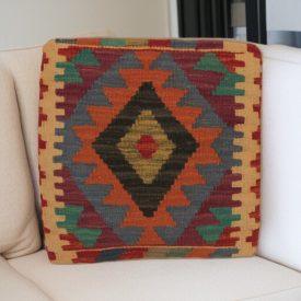 Ručne tkaný vankúš 45x45 Kilim poťah na vankúš