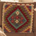 Vankúš Kilim 45x45 ručne tkaná obliečka na vankúš