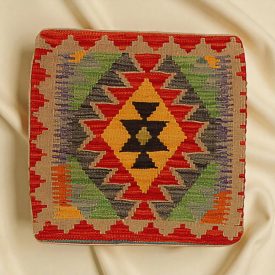   Ručne tkaný obliečka na vankúš Kilim 45x45 afganský dekoračný vankúš