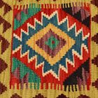 Ručne tkaná obliečka na vankúš 45x45 Kilimový dekoračný vankúš