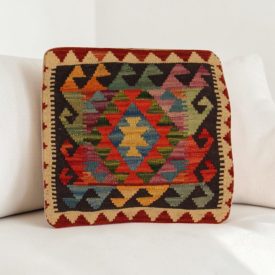   Afgánska obliečka na vankúš Kilim 40x40 ručne tkaný vankúš