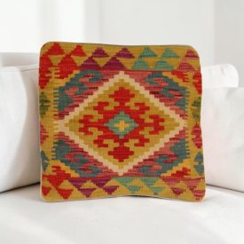   Afgánska obliečka na vankúš Kilim 40x40 ručne tkaný vankúš