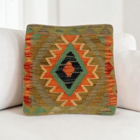   Afgánska obliečka na vankúš Kilim 40x40 ručne tkaný vankúš