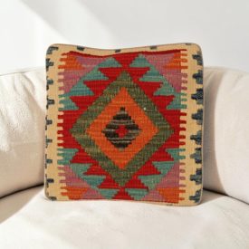   Orientálny dekoračný vankúš 40x40 ručne tkaná kilimová poťah na vankúš