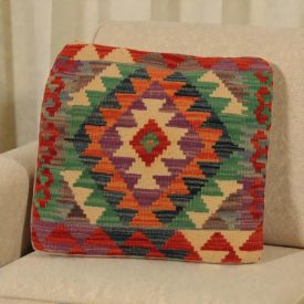   Ručne tkaná obliečka na vankúš Kilim 50x50 afganský dekoračný vankúš