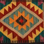 Ručne tkaný poťah na vankúš 45x50 dekoračný vankúš Kilim