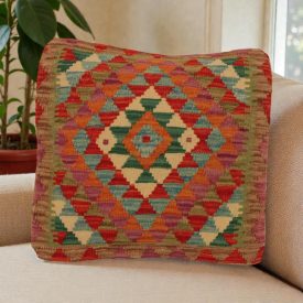   Orientálny dekoračný vankúš 50x50 ručne tkaná obliečka na vankúš Kilim