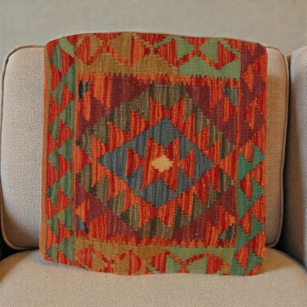 Afganský poťah na vankúš Kilim 50x50 ručne tkaný vankúš
