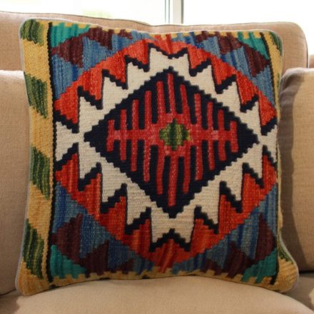 Obliečka na vankúš Kilim 45x45 ručne tkaný dekoračný vankúš