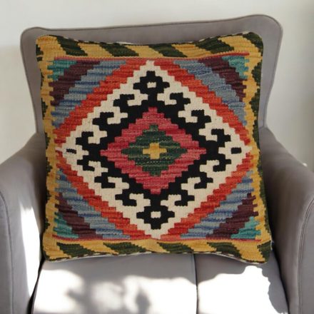 Obliečka na vankúš Kilim 45x45 ručne tkaný dekoračný vankúš