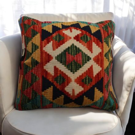 Ručne tkaný vankúš 45x45 Obliečka na vankúš Kilim