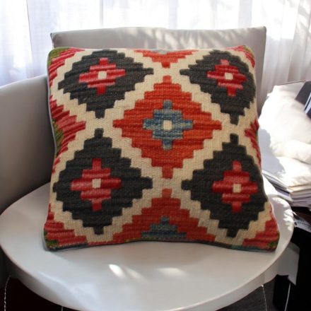 Vankúš Kilim 45x45 ručne tkaná obliečka na vankúš