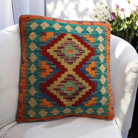 Ručne tkaný obliečka na vankúš Kilim 45x45 afganský dekoračný vankúš