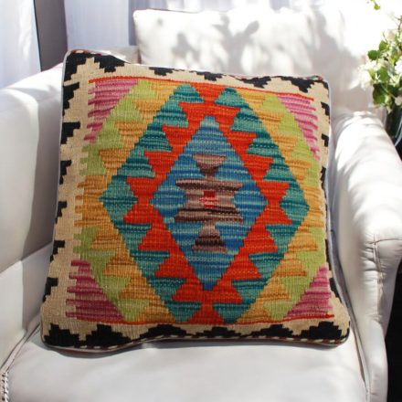 Ručne tkaný dekoračný vankúš 45x45 Obliečka na vankúš Kilim
