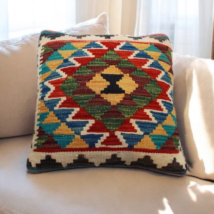 Ručne tkaný obliečka na vankúš Kilim 45x45 afganský dekoračný vankúš