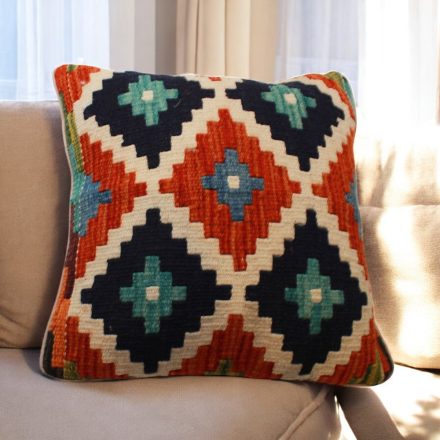 Ručne tkaný dekoračný vankúš 45x45 Obliečka na vankúš Kilim