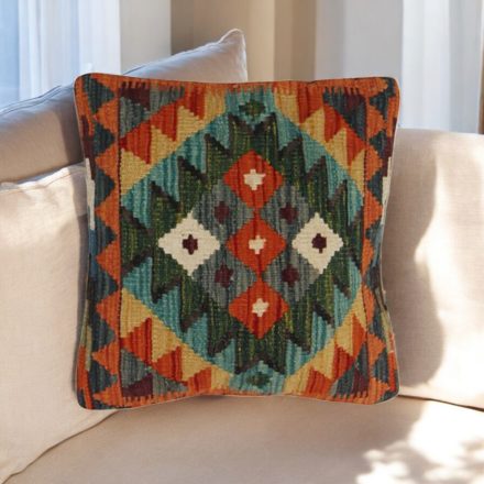 Vankúš Kilim 45x45 ručne tkaná obliečka na vankúš
