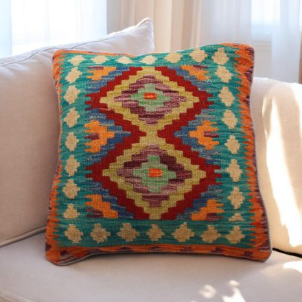 Ručne tkaný obliečka na vankúš Kilim 45x45 afganský dekoračný vankúš