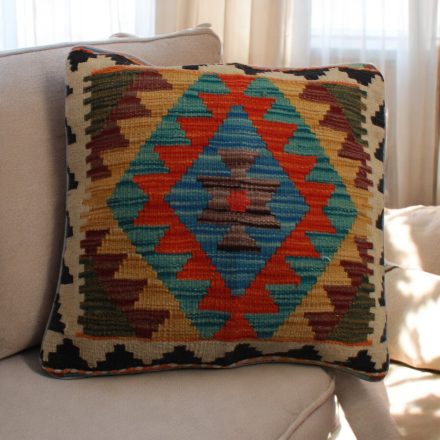 Ručne tkaná obliečka na vankúš 45x45 Kilimový dekoračný vankúš