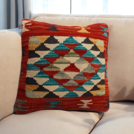 Ručne tkaný obliečka na vankúš Kilim 45x45 afganský dekoračný vankúš