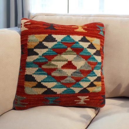 Ručne tkaný obliečka na vankúš Kilim 45x45 afganský dekoračný vankúš