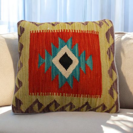 Vankúš Kilim 45x45 ručne tkaná obliečka na vankúš