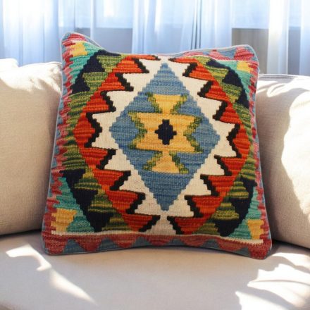 Ručne tkaný obliečka na vankúš Kilim 45x45 afganský dekoračný vankúš