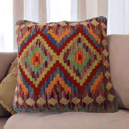 Ručne tkaná obliečka na vankúš 45x45 Kilimový dekoračný vankúš