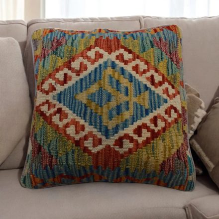 Ručne tkaný obliečka na vankúš Kilim 45x45 afganský dekoračný vankúš