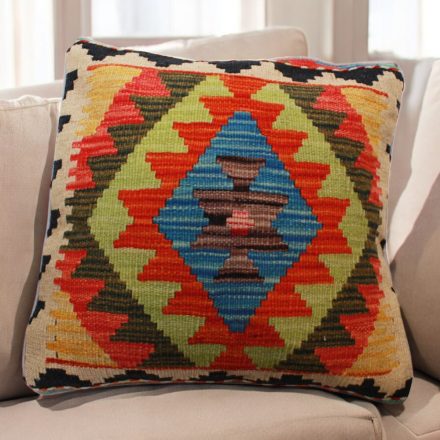 Ručne tkaná obliečka na vankúš 45x45 Kilimový dekoračný vankúš