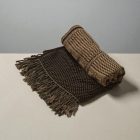 Elegantný pánsky a dámsky šál 215x105 sivý-čierny s autentickým vzorom