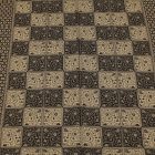 Elegantný pánsky a dámsky šál 215x105 sivý-čierny s autentickým vzorom