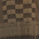 Elegantný pánsky a dámsky šál 215x105 sivý-čierny s autentickým vzorom