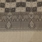 Elegantný pánsky a dámsky šál 215x105 sivý-čierny bavlnený šál