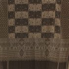 Elegantný pánsky a dámsky šál 215x105 sivý-čierny bavlnený šál