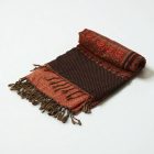 Elegantná šatka fialovo-zelená 215x105 tenká dámska šatka