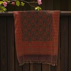 Elegantná šatka fialovo-zelená 215x105 tenká dámska šatka
