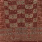 Šatka šedo-bordová 215x105 elegantná dámska šatka z bavlny
