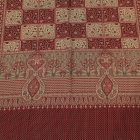 Šatka šedo-bordová 215x105 elegantná dámska šatka z bavlny