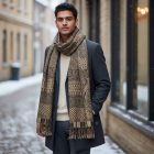 Elegantná šatka tmavozelená 215x105 tenká dámska šatka