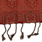 Šatka 215x105 veľký červený dámsky šál z bavlny