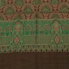 Dámsky šál 215x105 zeleno-hnedý elegantný dámsky šál