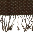 Dámsky šál 215x105 zeleno-hnedý elegantný dámsky šál