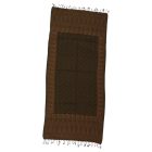 Elegantný dámsky šál 215x105 tmavo zelený s autentickým vzorom