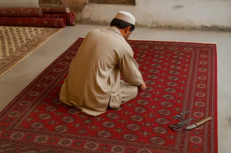Ako sa vyrábajú pakistanské koberce?
